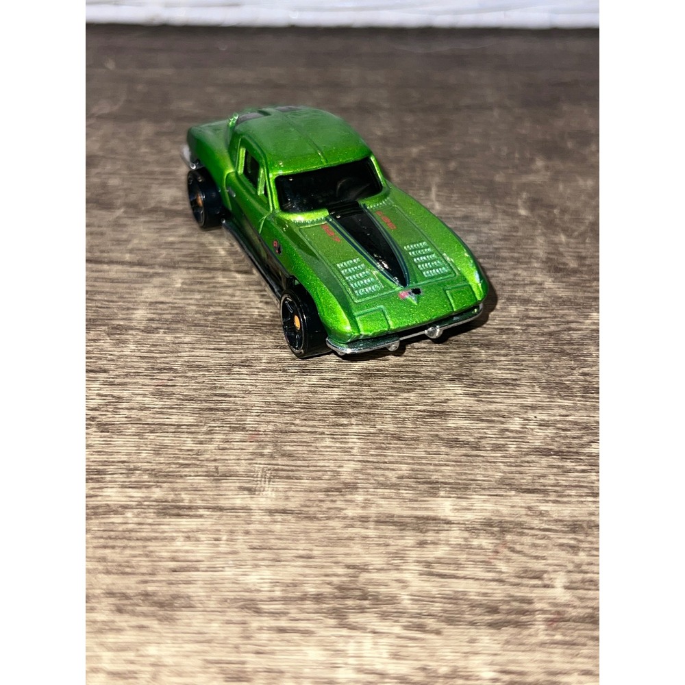 Hot Wheels‎ 1979 Corvette Stingray 327 Metallic Green w Black Stripes Loose EUC
